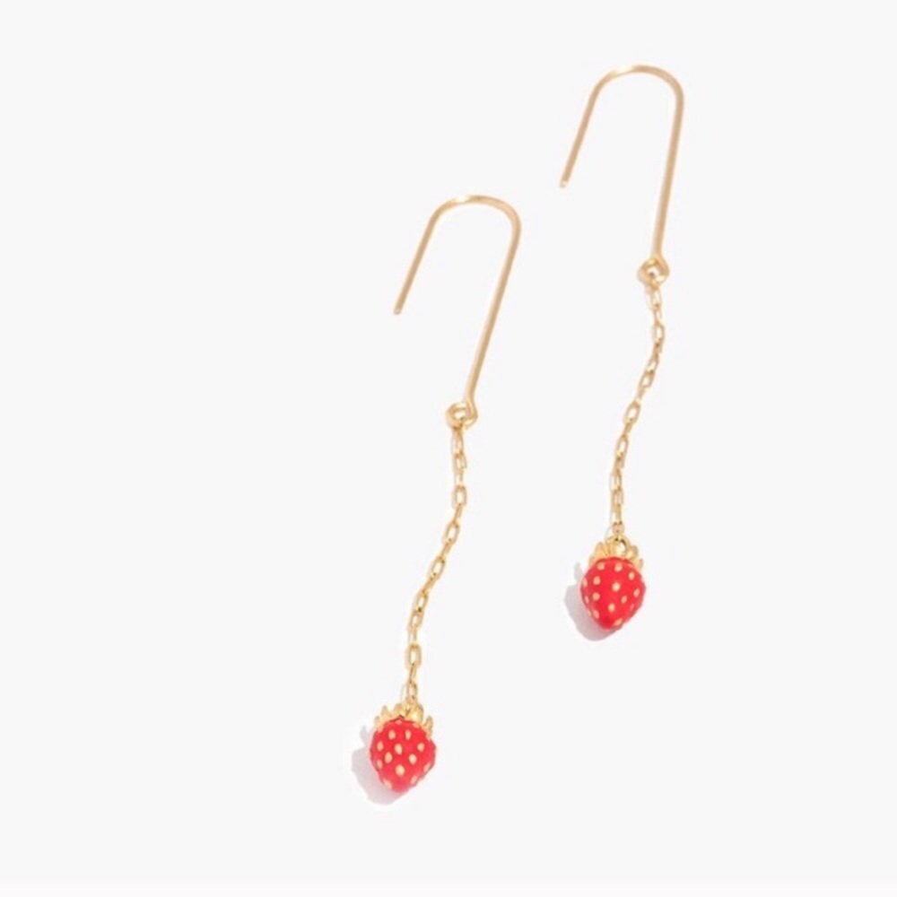 Madewell Strawberry Drop Earrings